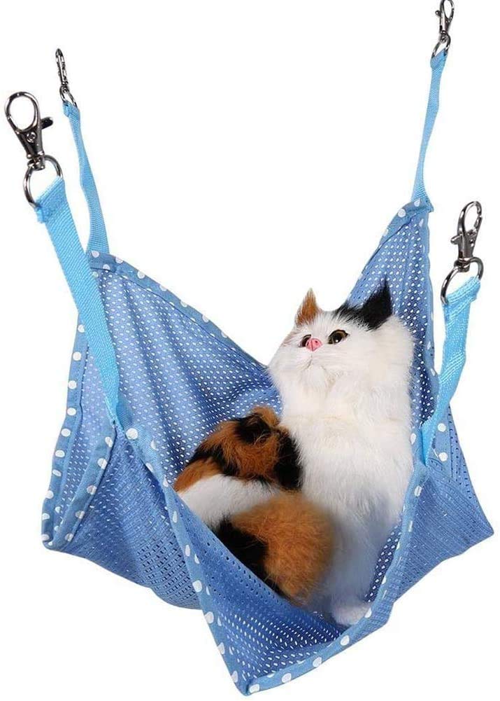 Winnsty Cat Hammock Summer Breathable Mesh Pet Hammock Bed, Under Chair Hammock Cradle Crib for Small Animals Large - BeesActive Australia