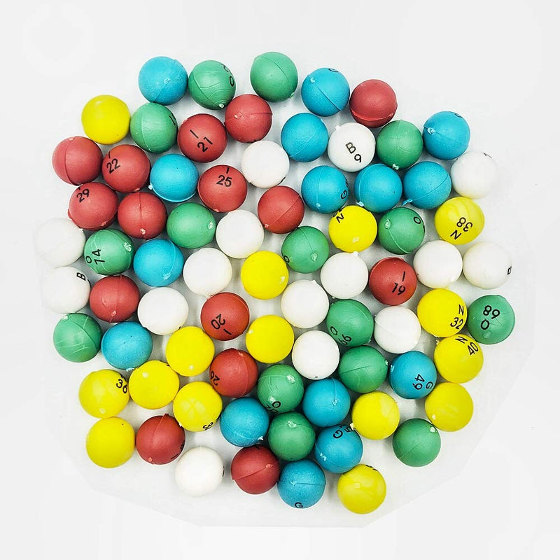 Yuanhe 3/5 inch Multi-Color Plastic Replacement Bingo Balls for Bingo Games ¡­ 15mm diameter - BeesActive Australia