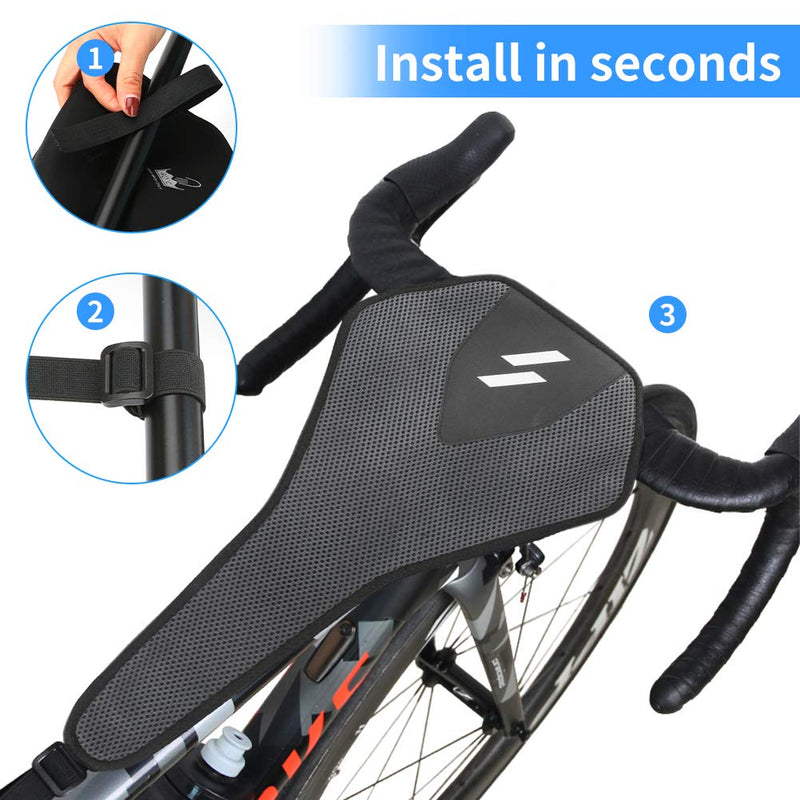 KKUYT Bike Sweat Guard, Bicycle Trainer Frame Protector Absorbs Sweat Prevent Bicycle from Corrosion, Bicycle Trainer Sweat Net for Mountain Bike Indoor Cycling Training and More - BeesActive Australia