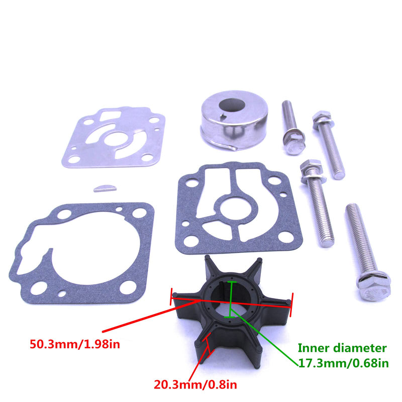 SouthMarine Boat Engine 3T5-87322-3 3T5873223 3T5873223M 3T5873220M 3T5873221M 3T5873222M Water Pump Repair Kit for Nissan for TohatsuOutboard Motor 40HP 50HP - BeesActive Australia