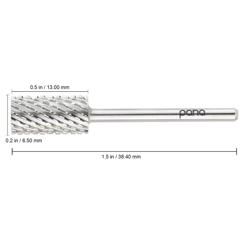 Pana 3/32" Safety Nail Carbide Bit - Silver Large Barrel Head (Grit: 2 Extra Coarse - XXC) for Electric Dremel Drill Machine - BeesActive Australia