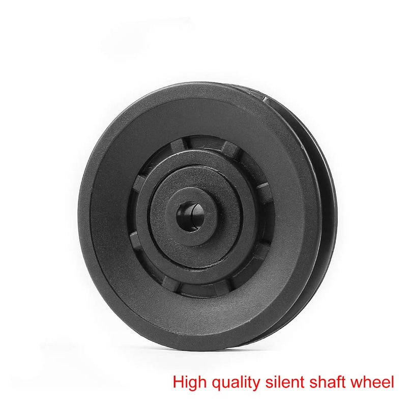 Topfinder 90mm Universal Bearing Pulley Wheel for Cable Machine Gym Equipment Part Garage Door 2 PCS - BeesActive Australia