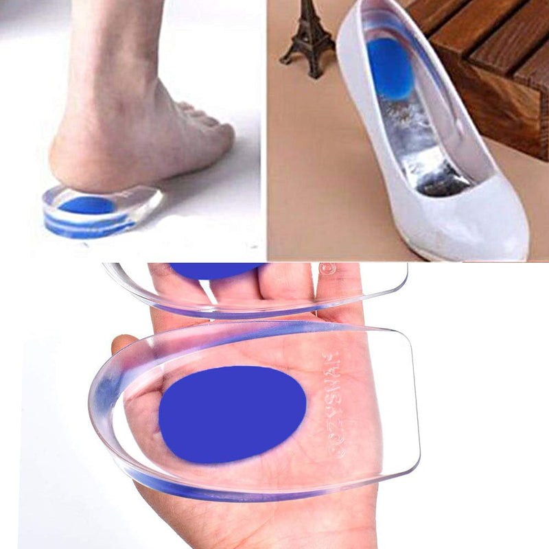 3Pairs Gel Heel Cups, Silicone Heel Cup Pads Cushion Inserts Running Heel Support Pads Orthotic Heel Cup Gel Shoe Lifts Elevator Shoe Pads Insoles for Plantar Fasciitis Heel Spur&Achilles Pain Relieve - BeesActive Australia
