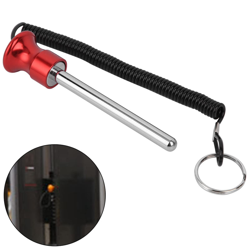 Keenso Weight Stack Pin, Pin Stack Training Strength Training Equipment Magnetic Weight Stack Pin with Pull Rope Strength Training Equipment Red - BeesActive Australia