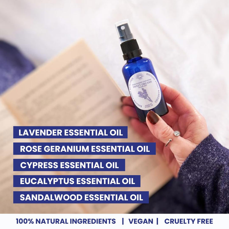 Lavender Pillow Spray for Sleep - Aids Sleeping & Anxiety for Adults & Children | Sleep Pillow Mist | Calming Herbal Home Spray | Aromatherapy Organic English Lavender Essential Oil | Vegan Friendly - BeesActive Australia