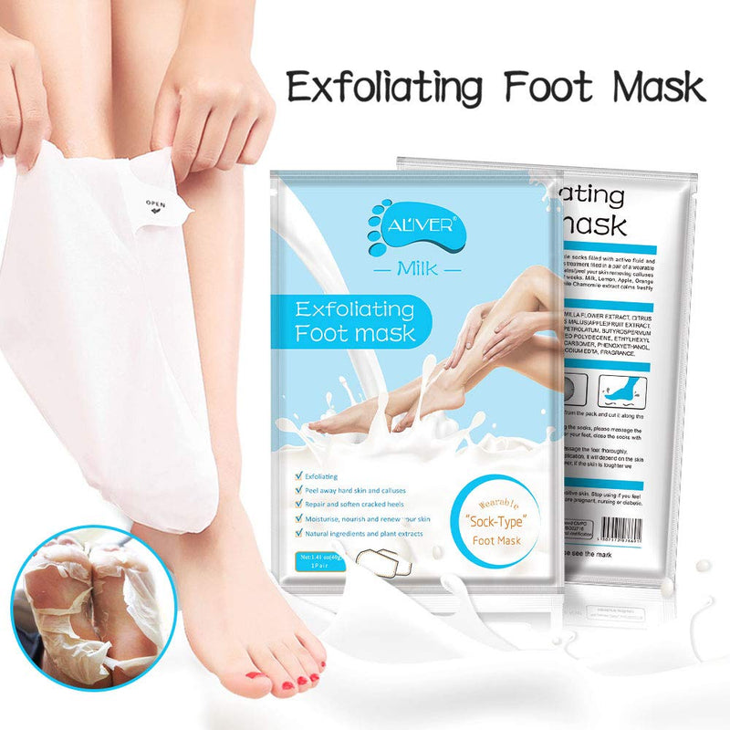 Soft Foot Exfoliating Peeling Scrub Mask 3 Pack -Baby Foot Peel -Removes Calluses,Dead and Dry Skin - Repairs Rough Heels in 7 Days - Peel Mask - BeesActive Australia