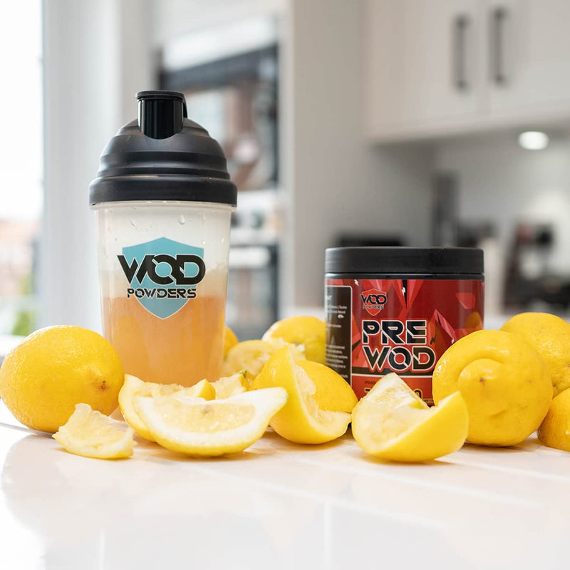 PRE WOD Pre Workout Supplement by WOD Powders - Elite Level Pre Workout Supplement Made in The UK for Functional Fitness (Juicy Lemon) Juicy Lemon - BeesActive Australia
