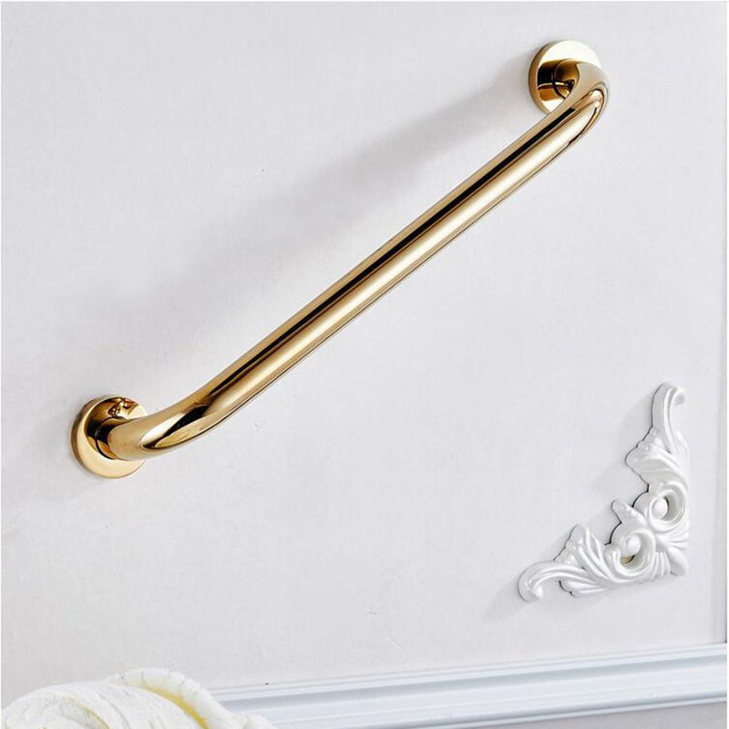 Inchant Solid Brass Grab Bar Bathroom Golden Hand Rail Shower Grip Concealed Wall Mounting 30cm - BeesActive Australia