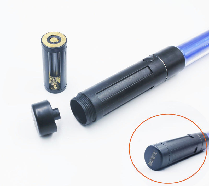 SAMDO 11.0 inch Magnet Wand Baton Traffic Control Road Safety Lamp Military Survival LED Light Stick (Blue) Blue - BeesActive Australia