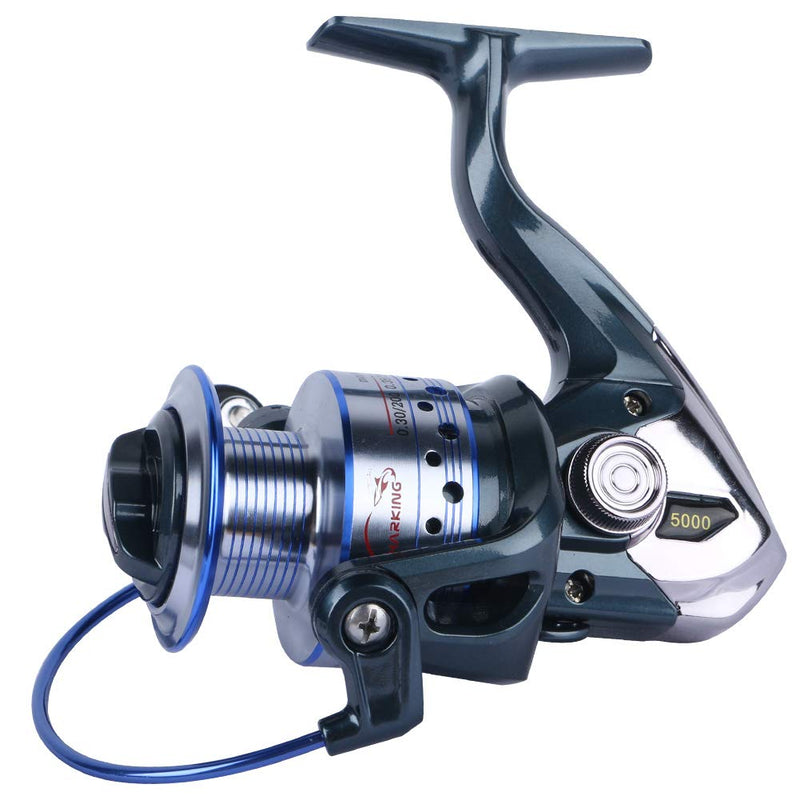 HPLIFE Fishing Reel, 13 +1BB Spinning Reel, Ultra Smooth Powerful, 5.5:1/4.7:1 High Speed, Max Drag 33Lbs, Aluminum Spool for Fresh and Salt Water GT2000 - BeesActive Australia