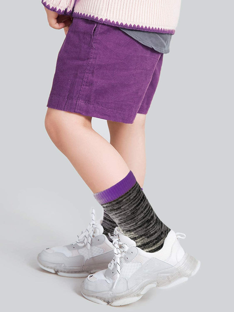 Jamegio Toddler Kids Boys Girls Fashion Cotton Socks Soft Crew Socks for 2-8 Years Boys Girls -12 Pairs Assorted Color 2-4T - BeesActive Australia