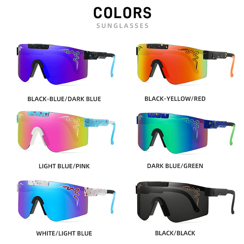 YCDAQCW TR90 Frame UV400 Cool Sunglasses For Men and Women Outdoor Shades Sport Sun Glasses For Baseball Cycling Running Adult Sa5 - BeesActive Australia