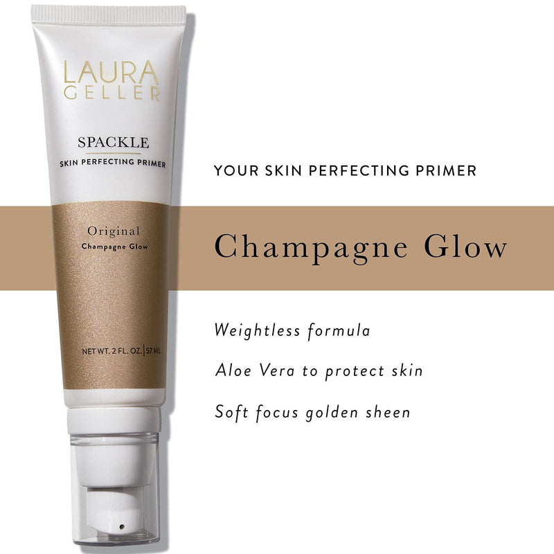 LAURA GELLER Spackle Skin Perfecting Golden Sheen Makeup Primer with Hyaluronic Acid & Squalane, Original in Champagne Glow - BeesActive Australia