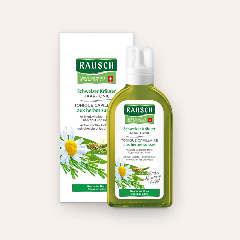 Rausch Swiss Herbal Hair Tonic (Refreshes, Prevents Dandruff and Reduces Itching - Vegan), Pack of 1 (1 x 200 ml) - BeesActive Australia