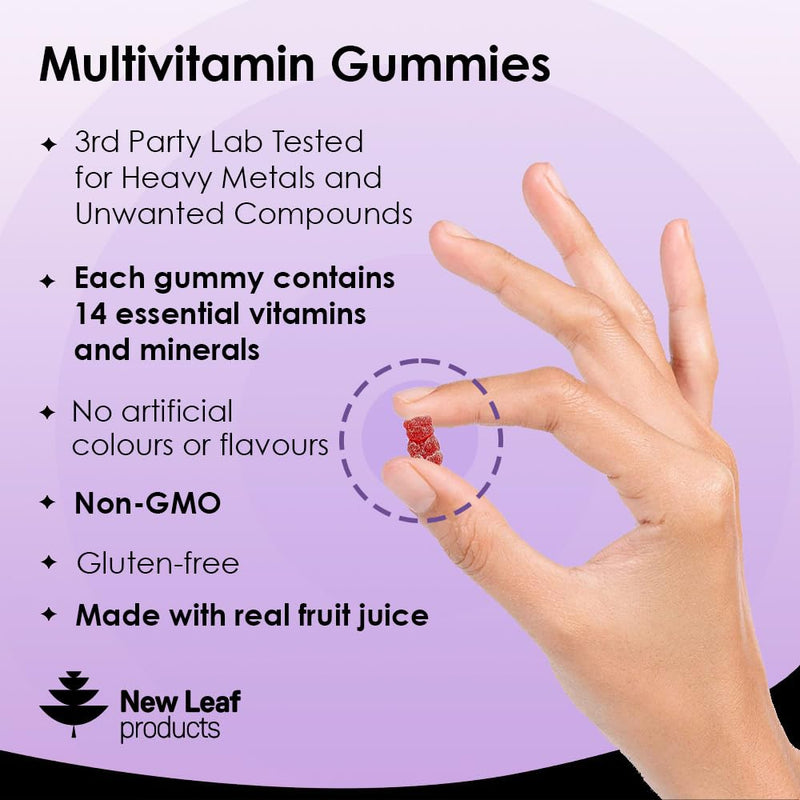 Multivitamin Gummies High Strength for Men Women - Vegetarian +14 Essential Vitamins & Minerals - Gluten Free, Non-GMO Multi Vitamins Chewable Adults Vitamin C A D E B12 B6 & Biotin, Zinc & Iodine Adults Coated Gummies - BeesActive Australia