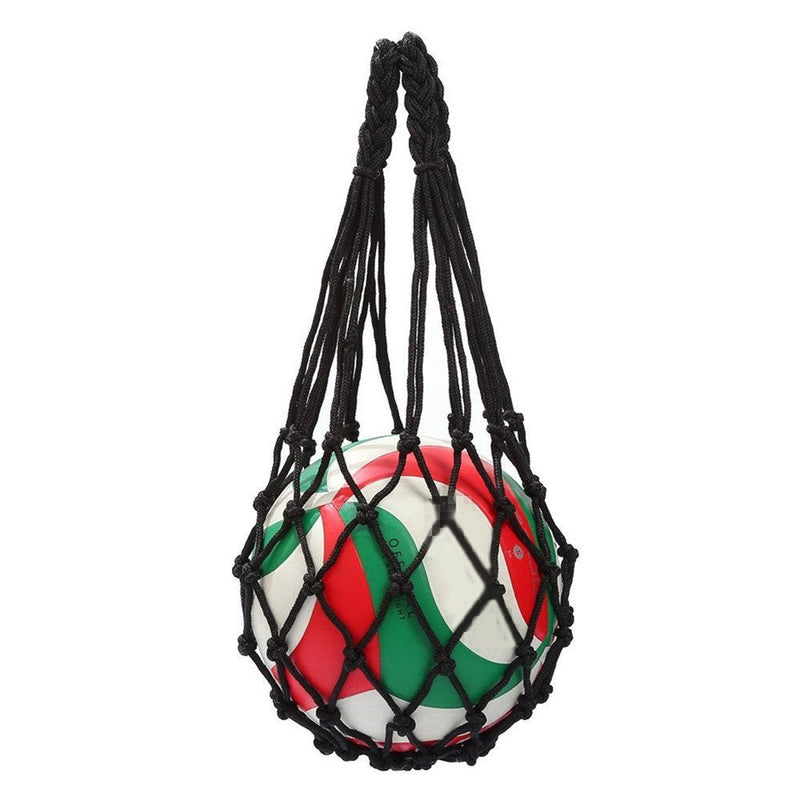 Wendy Mall Football Accessories Basketball Mesh Net Bag Single Ball Carrier for Carrying Basketball Volleyball Soccer Black - BeesActive Australia