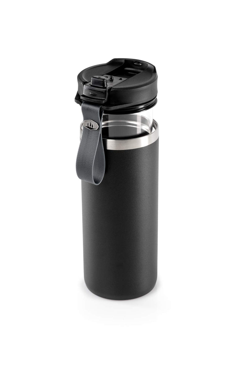 GSI Outdoors, Microlite Javapress Vacuum Insulated Mug us:one size Black (Black) - BeesActive Australia