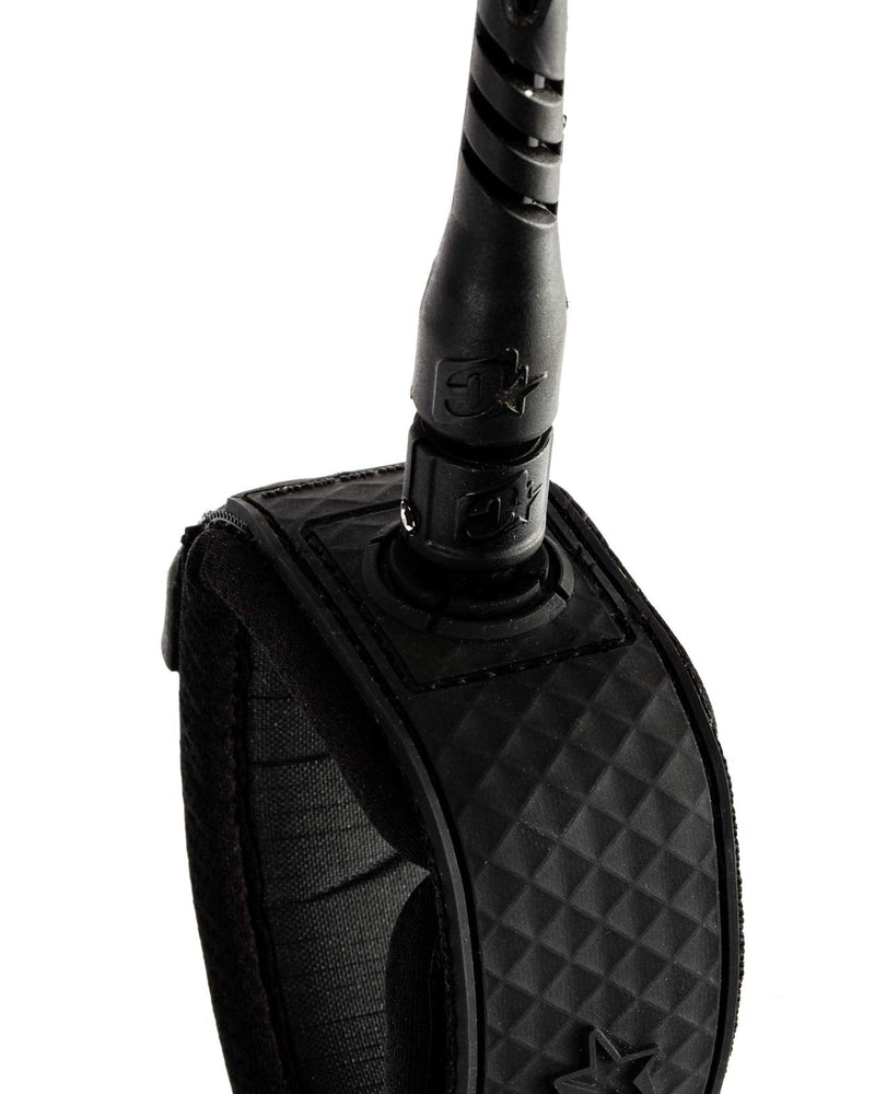 Creatures of Leisure Reliance Pro Shortboard Leash Black Black 6'0" - BeesActive Australia