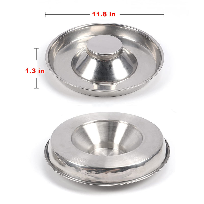 Podinor Stainless Steel Puppy Dog Bowls, Pets Puppies Feeding Food and Water Weaning Bowls Dishes Feeder 5¼ Cup/42oz - 1 Pack - BeesActive Australia
