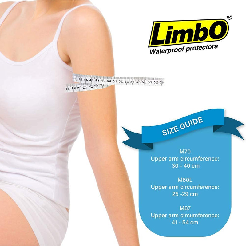 LimbO Waterproof Protectors Cast and Dressing Cover - Adult Full Arm (M60L: 25-29 cm Upper Arm Circ.) M60L: 25-29 cm Upper Arm Circ. - BeesActive Australia