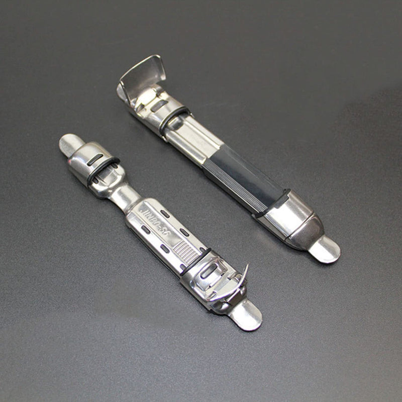 heyous Fishing Reel Seat 2pcs Stainless Steel Fishing Reel Seat Deck Wheel Rod Clip 2 Sizes Fishing Accessory Tool Spinner Tackle - BeesActive Australia