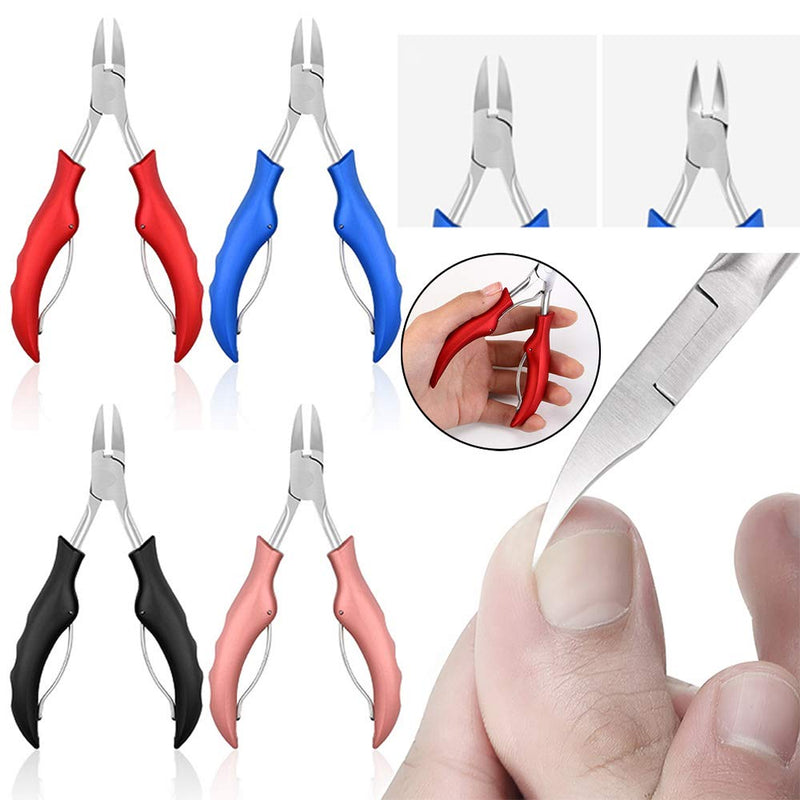 Toenails Manicure Pedicure Tools Dead Skin Dirt Remover, Nail Correction Nippers, Nail Clippers, Paronychia Dead Skin Dirt Remover(Blue) Blue - BeesActive Australia