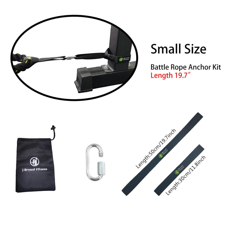 J Bryant Fitness Extra Length Outdoor Battle Rope Anchor Strap Kit Accessories Sport for Rope Easy Setup Home Gym Muscle Workout Equipment | 19" | 31" | 59" Length X-Large - BeesActive Australia