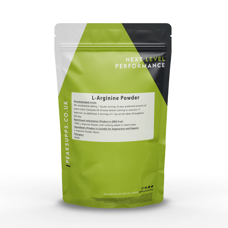 L-Arginine Powder 250g - Pure | Vegan | Pre Workout - BeesActive Australia