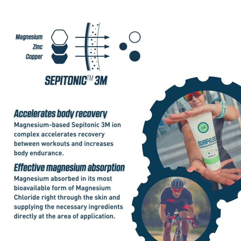 Surpass Cycling Bundle | Natural Chamois Anti-Chafing Cream & After-Ride Magnesium Recovery Gel for Enhanced Performance and Comfort on Long Rides | Activity Comfort & Faster Recovery (5.74+6.76oz) - BeesActive Australia