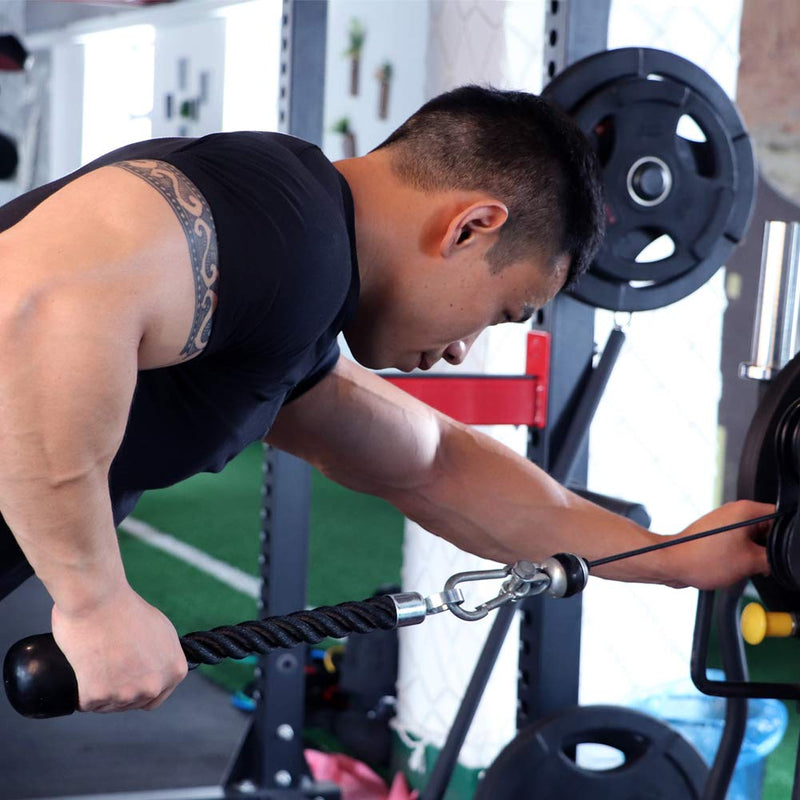 Overlord Fitness Single Grip Tricep Rope Gym Accessories Cable Attachments - BeesActive Australia