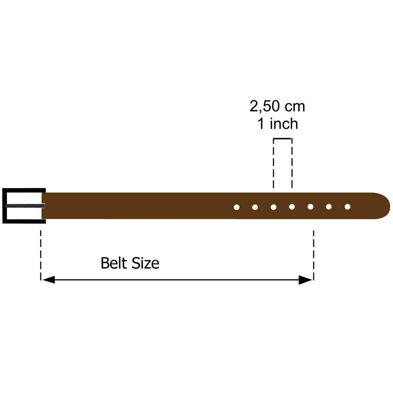 FASHIONGEN - Women genuine Italian leather belt LUNA, Made in France Black 90 cm (35 in) / Waist size 33 to 34 - BeesActive Australia