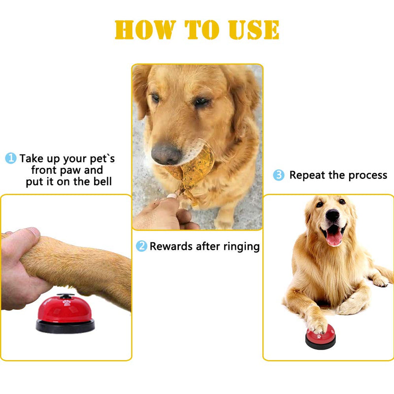 maxin Dog Training Bell, Set of 3 Dog Puppy Pet Potty Training Bells,Dog Training Bells for Door Small Dog Cat,Dog Training Bell to Go Outside, Interactive Toys Pet Tool Communication Device - BeesActive Australia