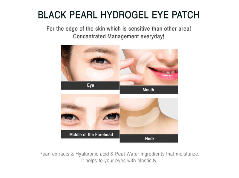 IYOUB Hydrogel Eye Patch Mask - Black Pearl Firming Moisturizing and Cooling Eye Mask - BeesActive Australia