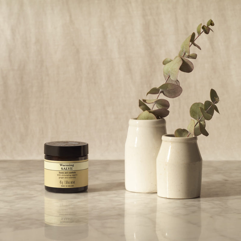 Neal's Yard Remedies | Warming Salve With Essential Oils and Organic Comforting Ointment with Ginger & Rosemary Oil Extracts | 45g - BeesActive Australia