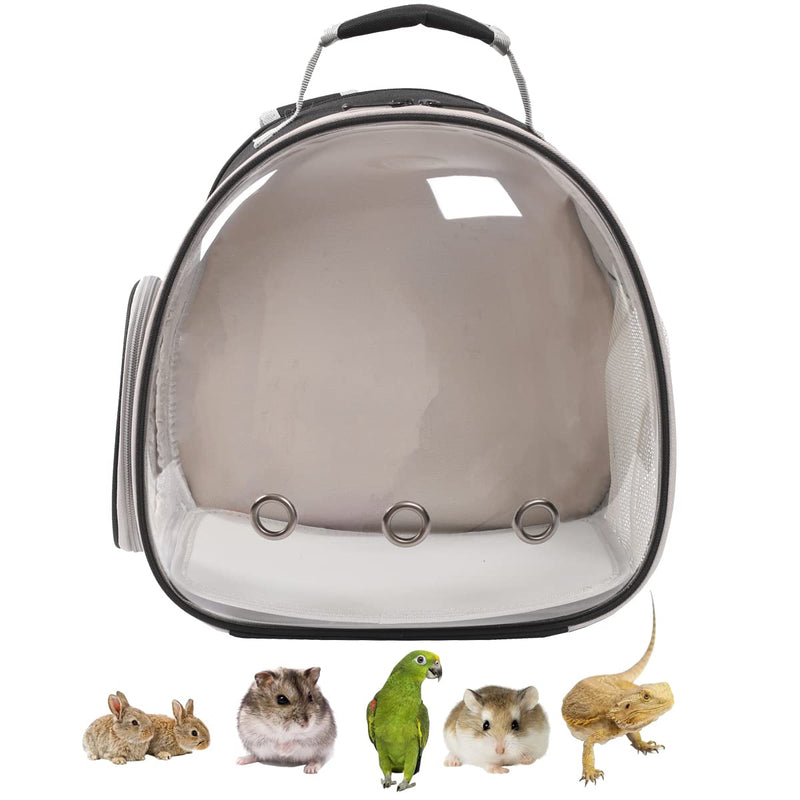 Guinea Pig Backpack, Space Capsule Bubble Window Guinea Pig Backpack Carrier, Small Animal Carrier Backpack for Bird Bearded Dragon Guinea Pig Bunny BLACK - BeesActive Australia