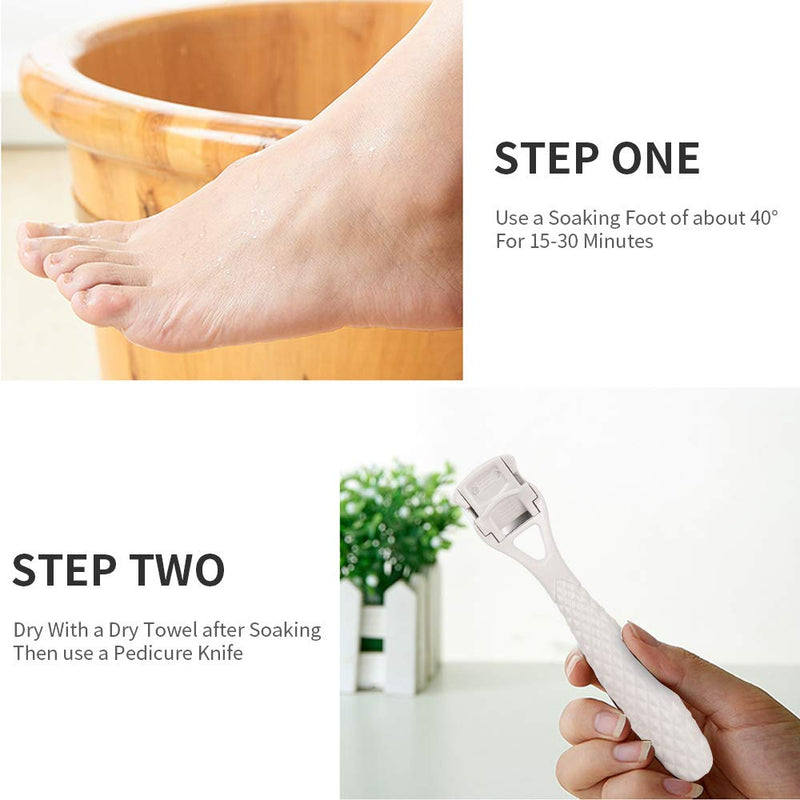 Nunalisa Professional Foot Callus Cuticle Rasp Shaver Hard Skin Remover Pedicure Kit Washable Durable 2 in 1 - BeesActive Australia