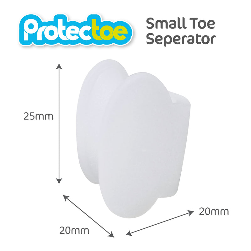Protectoe Single Gel Small Toe Separator for Overlapping Toes, Toe Spacer - Box of 10 Gel Separators - BeesActive Australia
