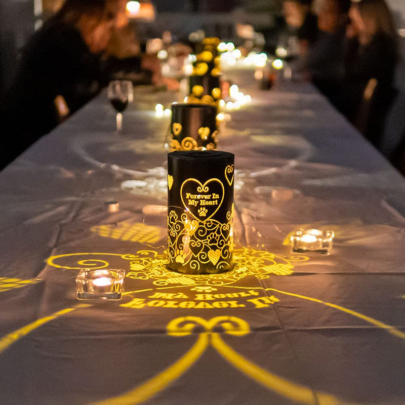 iHeartDogs Pet Memorial Gifts - Artisan Shadow Solar Lantern - This Pet Loss Gift Feeds 7 Shelter Pets in Honor of Your Departed Pet Forever in My Heart - BeesActive Australia