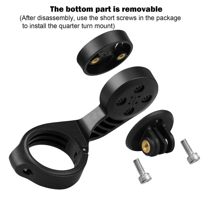 Thinvik Bike Computer Mount Bicycle Out Front Mount for Garmin Edge 1030 1000 830 820 810 800 530 520 Plus 520 510 500 200 25 Touring and Touring Plus Compatible with 31.8mm 25.4mm Handlebar Black Pro - BeesActive Australia