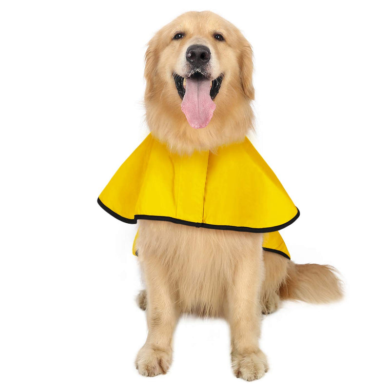 HDE Dog Raincoat Hooded Slicker Poncho for Small to X-Large Dogs and Puppies Yellow - BeesActive Australia