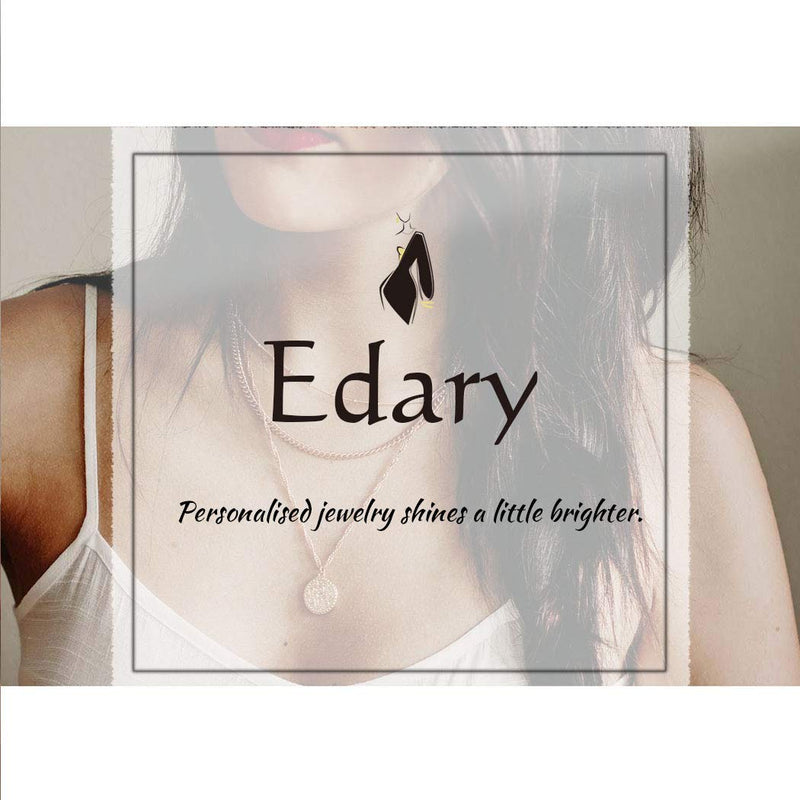 Edary Rings Pendant Necklace Gold Necklaces Fashion Necklace Chain Jewelry Accessories for Women and Girls(Gold) - BeesActive Australia