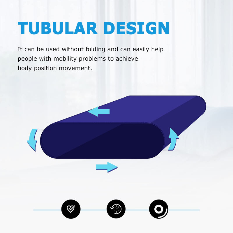 LOSCHEN] Tubular Slide Sheet for Patient Transfer, Sliding Draw Sheets to Assist Moving Elderly for Cars, Vehicles, Wheelchairs Bed Transfers - Hospitals & Home Care (28"x47"(72x120cm), Navy Blue) 28"x47"(72x120cm) - BeesActive Australia