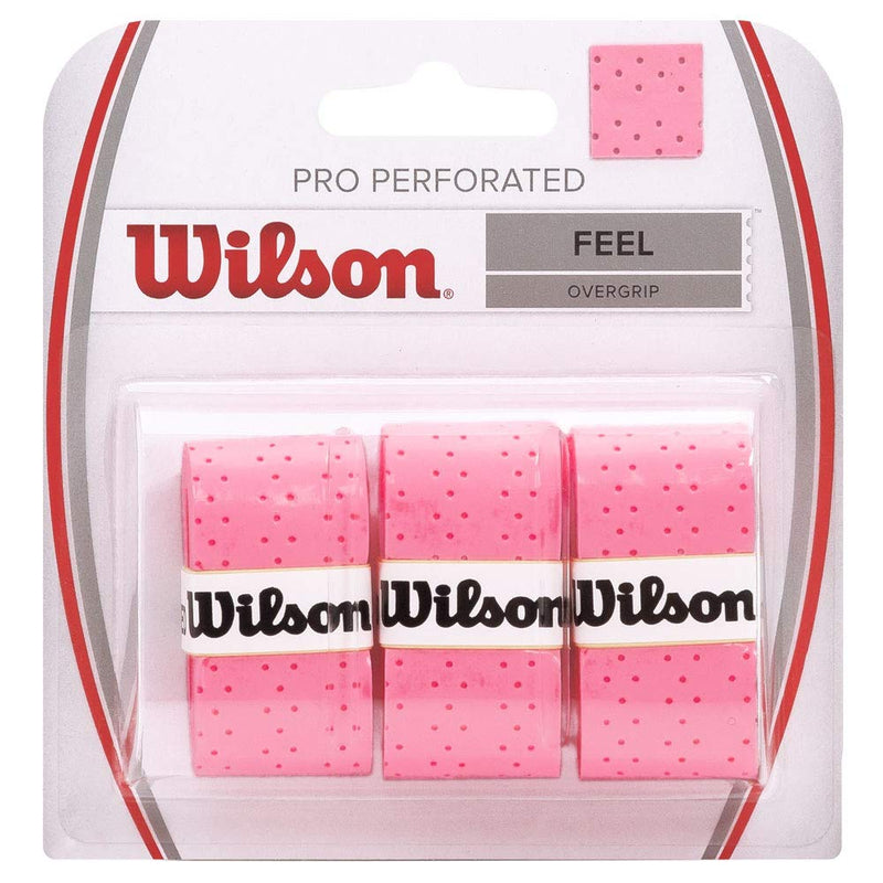 WILSON Perforated Pro Tennis Racquets Over Grip, Pink - BeesActive Australia