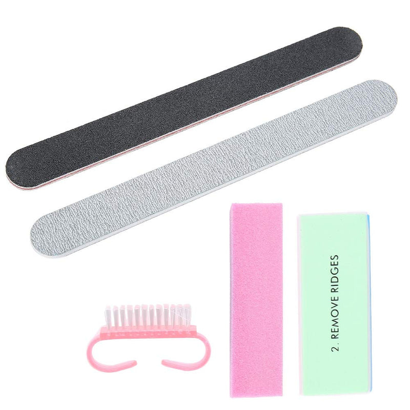 Professional Nail File Set, Nail Tool Kit for Living Room and Home, Natural Nails and Acrylic Manicure Tools(5pcs/Set) 5pcs/Set - BeesActive Australia