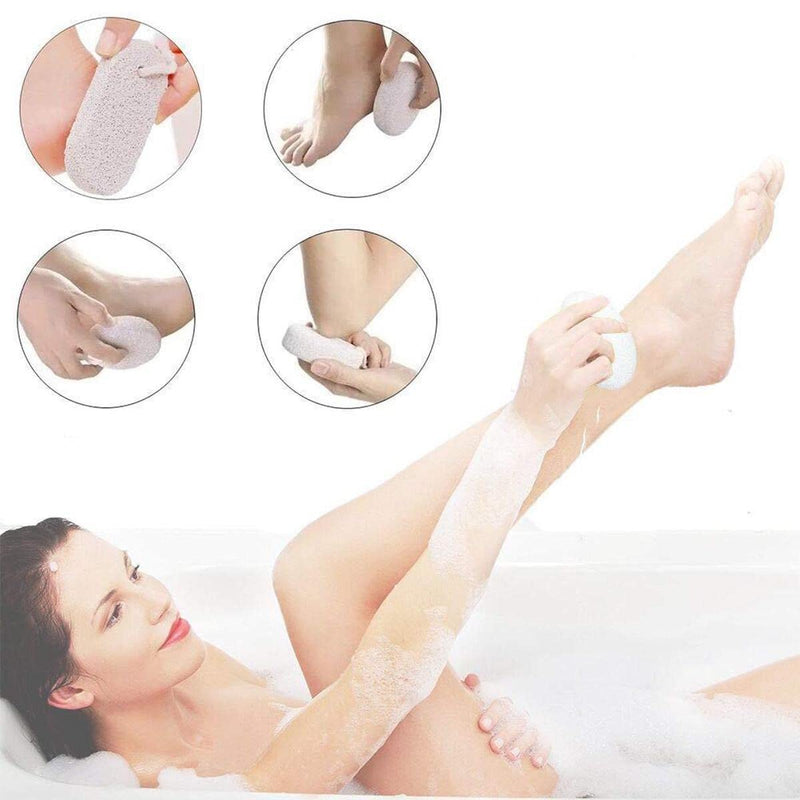 Natural Pumice Stone 2 Pack - Exfoliating Foot Scrubber for Soft, Smooth Feet 100% Natural Volcanic Rock - BeesActive Australia