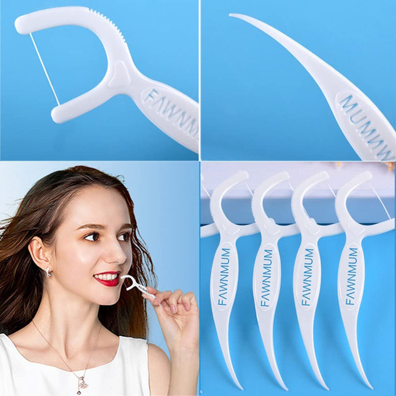 Dental Floss, Floss for Teeth, Dental Floss Stick, Toothpicks, Floss Sticks Dental, Each Pcs is Packed in A Sealed Bag (60 Picks) - BeesActive Australia