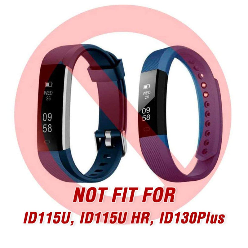 ZURURU Veryfitpro ID115Plus HR Replacement Bands for Veryfit Pro ID115Plus HR Fitness Tracker Smart Watch Blue - BeesActive Australia