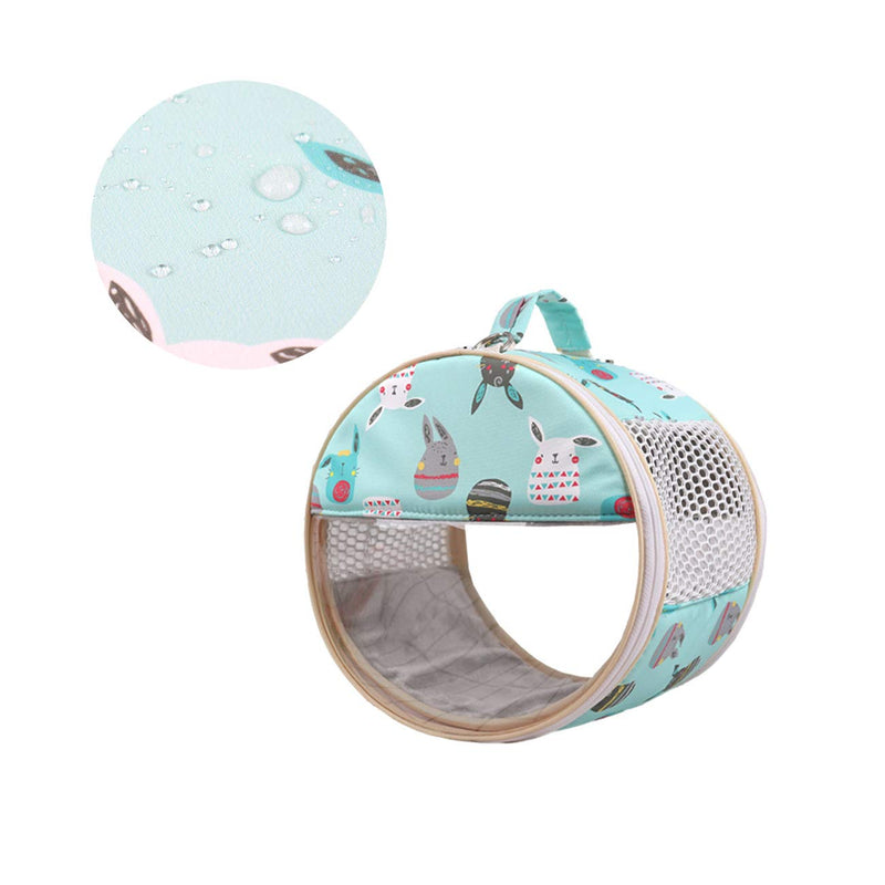 Wontee Small Pets Carrier Bag Portable Outdoor Travel Handbag for Hamster Rat Mice Baby Guinea Pig Chinchilla Hedgehog Squirrel Sugar Glider Small Parrots Medium Green - BeesActive Australia