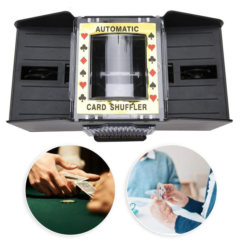 Card Shuffler Automatic Poker Card Shuffler for Blackjack, Poker,Bridge 1 To 4 Deck Poker - BeesActive Australia