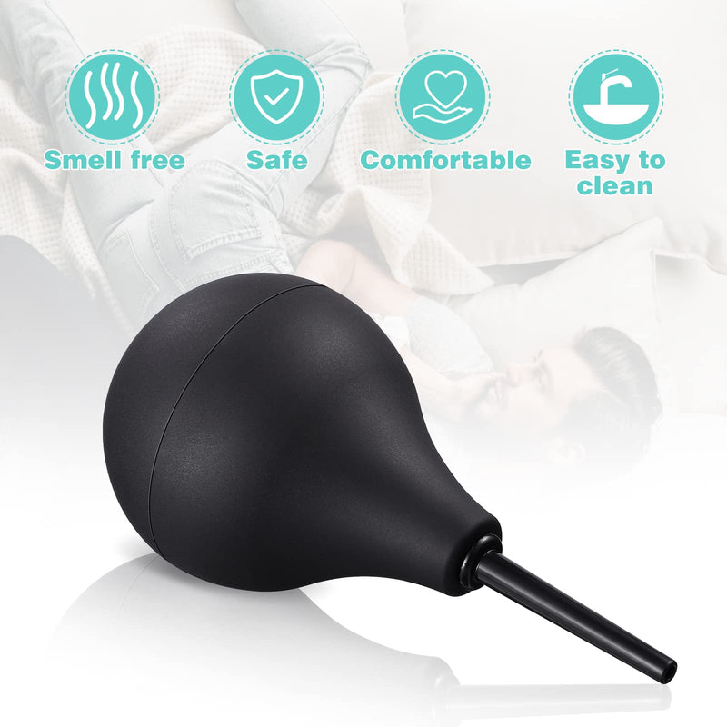 Healifty Clean Douche Safe Douche Medical Clean Enema Bulbs Washing Cleaning Kit for Men and Women (Black 160ml) - BeesActive Australia